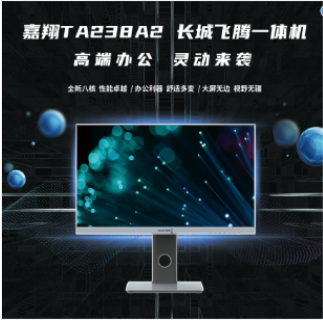 長城/GreatWall TA238A2 臺式計算機(jī) 嘉翔TA238A2一體機(jī)電腦國產(chǎn)化(飛騰D2000/8核/8GB/256GB/2G獨顯）